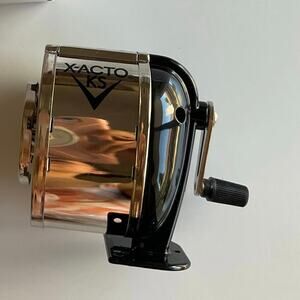 X-ACTO KS Manual Pencil Sharpener, Wall Mountable Pencil Sharpener, Silver